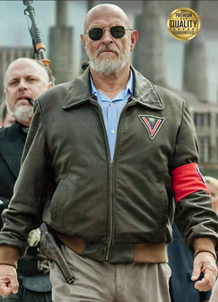 American Gods Corbin Bernsen (Vulcan) Bomber Leather Jacket